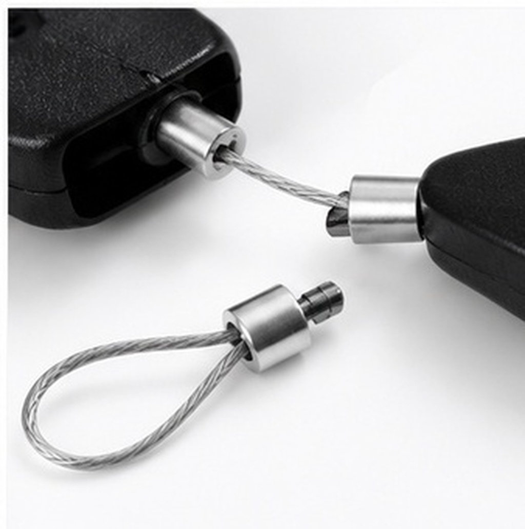 Reel Case - 2 Stück Teleskop-Diebstahlschutz-Kabelhüllen, einziehbare Kabelrollen für