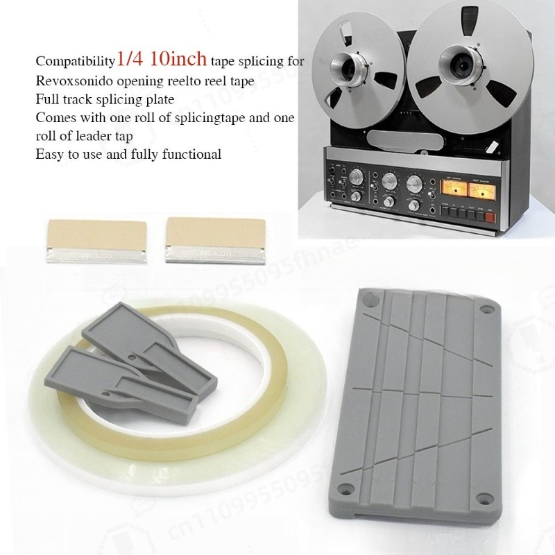 Reel Repair Kit - 1/4-Zoll-Audioband-Spleißset, Bandverbindungsblock, Reparaturzubehör für Spulenrekorder
