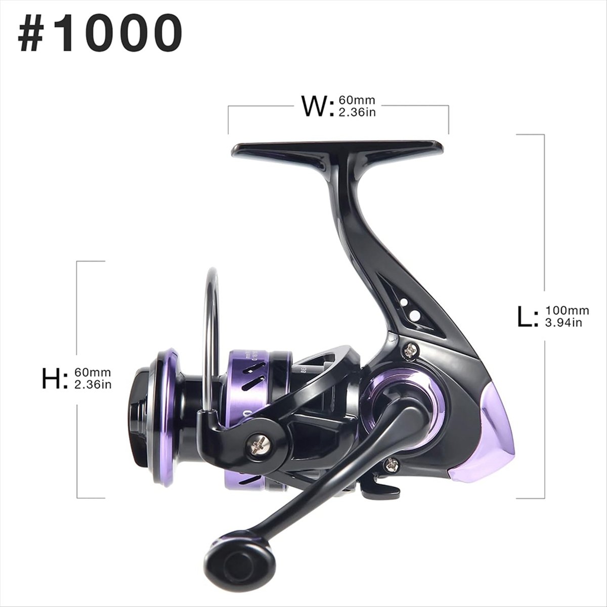 Ice Fishing Reel - L79A Ultraleichte Rolle mit 5,2:1 Übersetzungsverhältnis